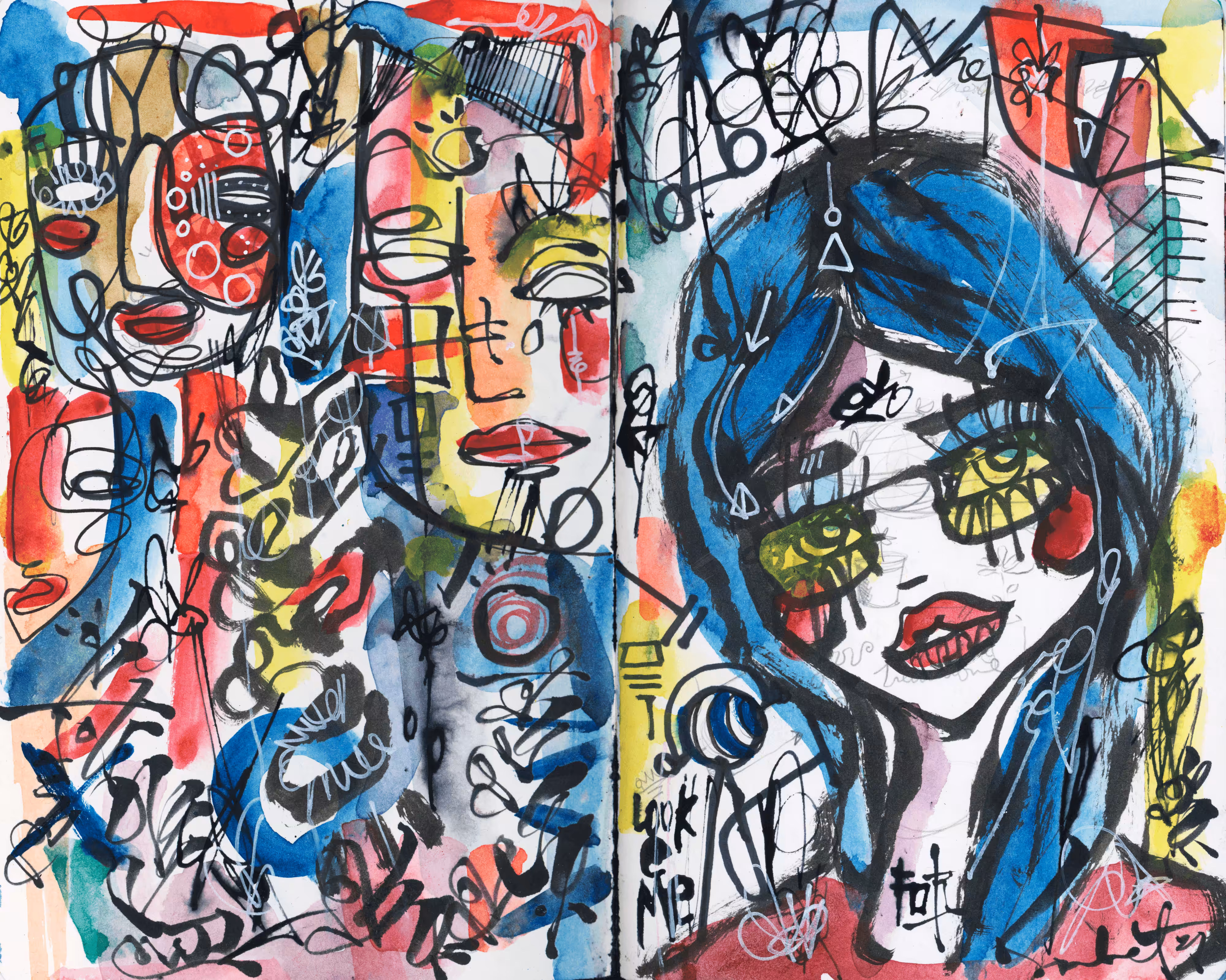 #022 / HAPPY GLASSES 2021 SABET / SKETCHBOOK 1