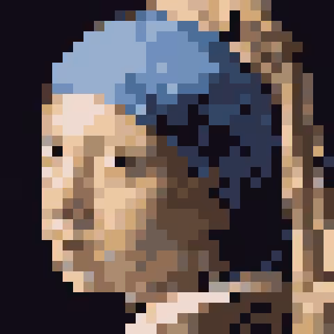 Girl With A Pixel Earring