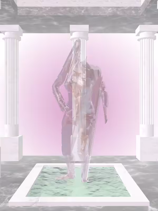 The Fading Injured Rosy Shimmer Woman #4274