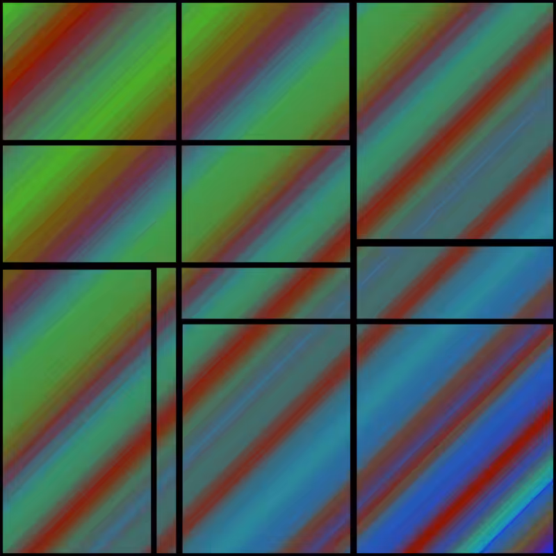 Stacked Mondrian #6