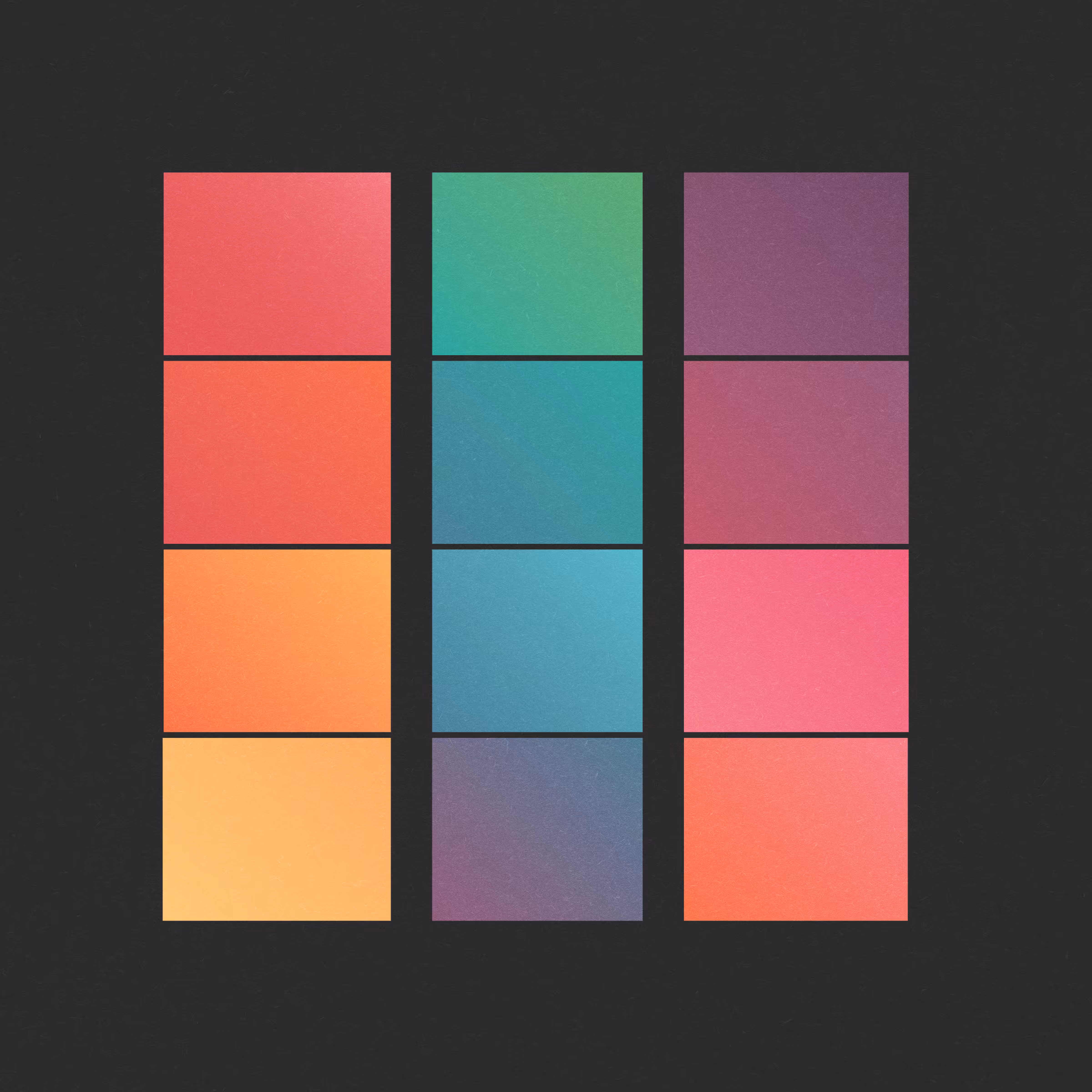 Rodeo posts: Shape Shift Chromatic – colour palette
