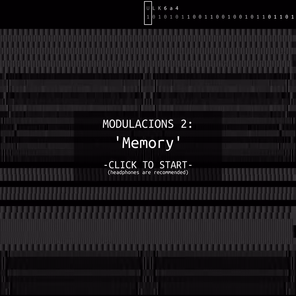 Modulacions 2: 'Memory' (audio) #1