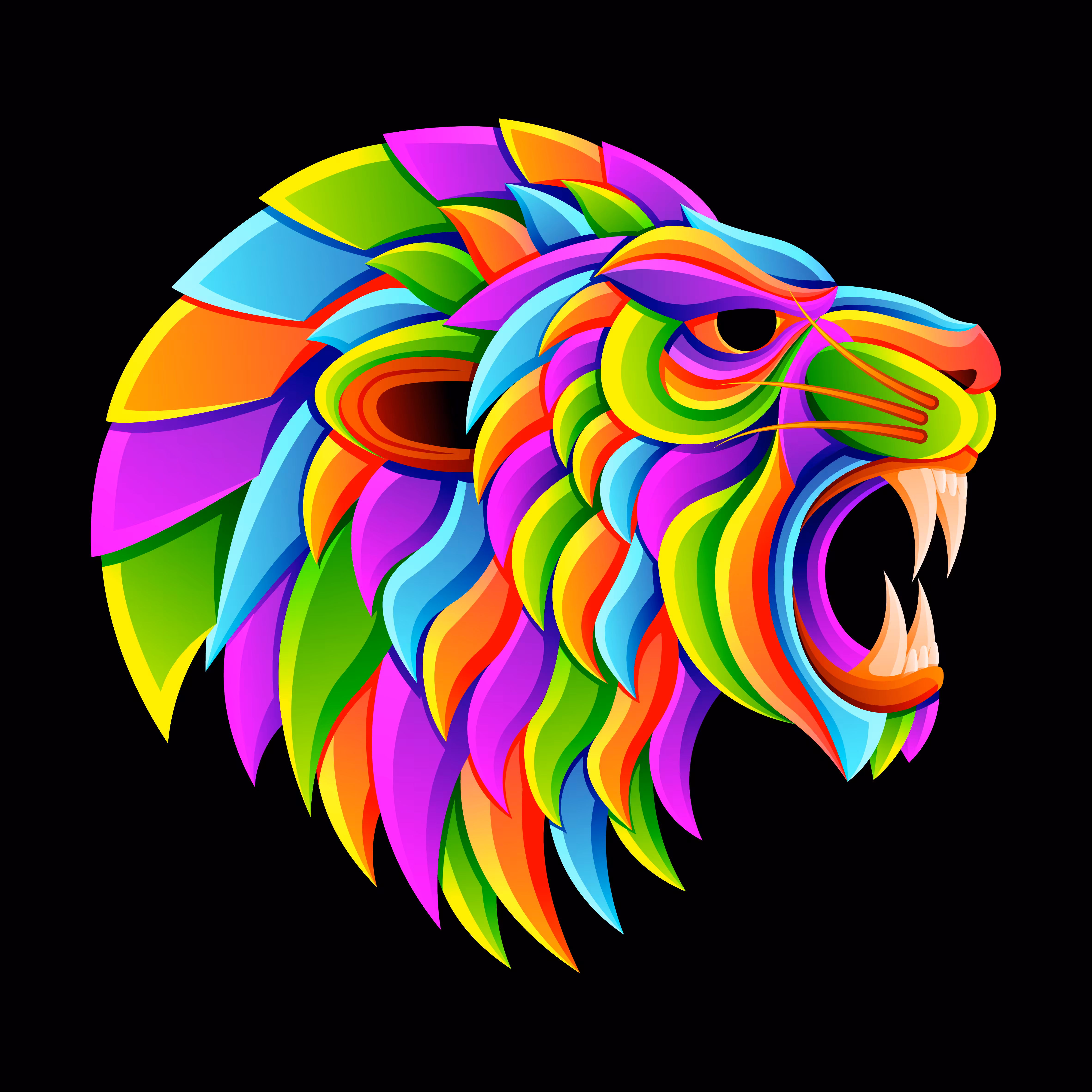 lion roaring