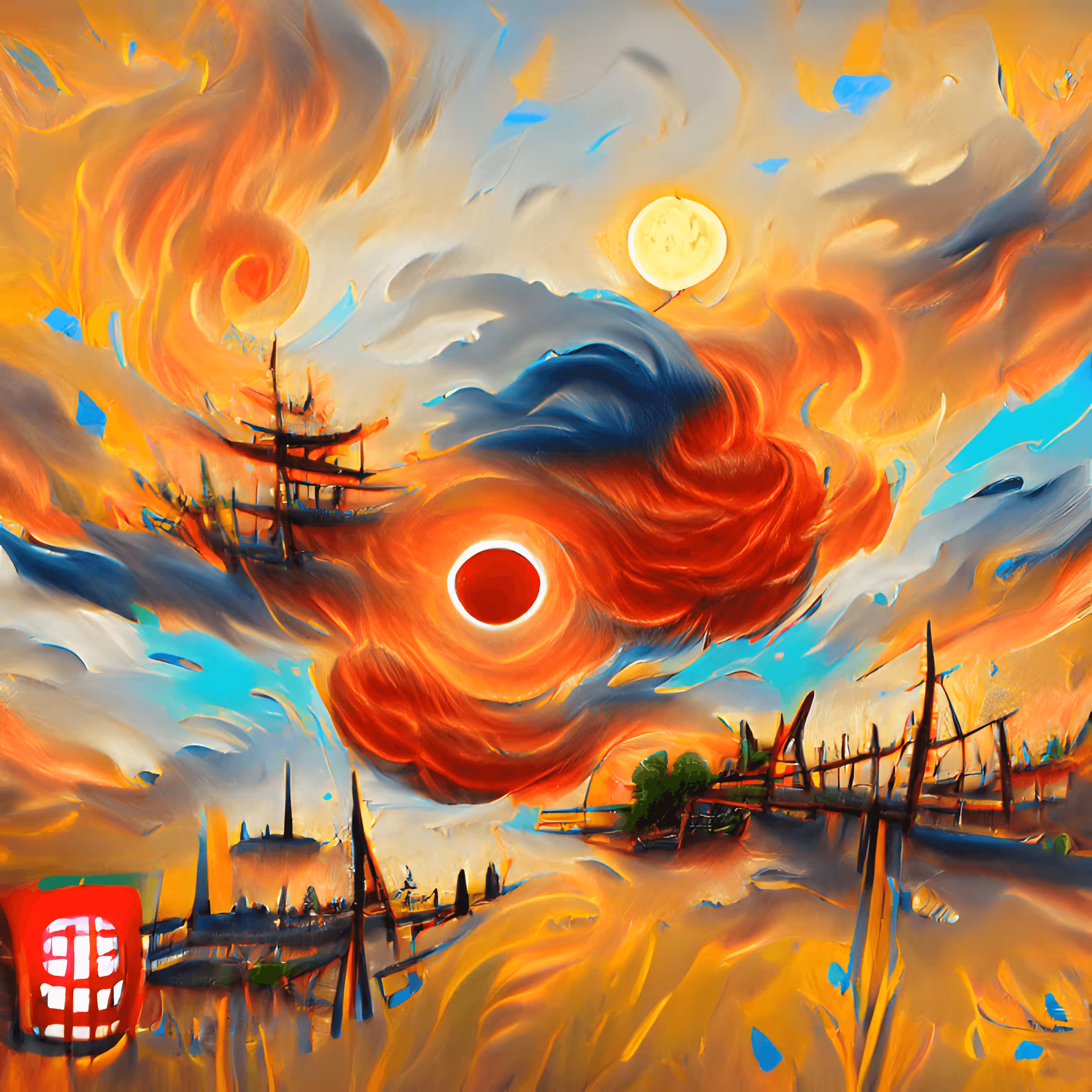 Blazing Red Sun