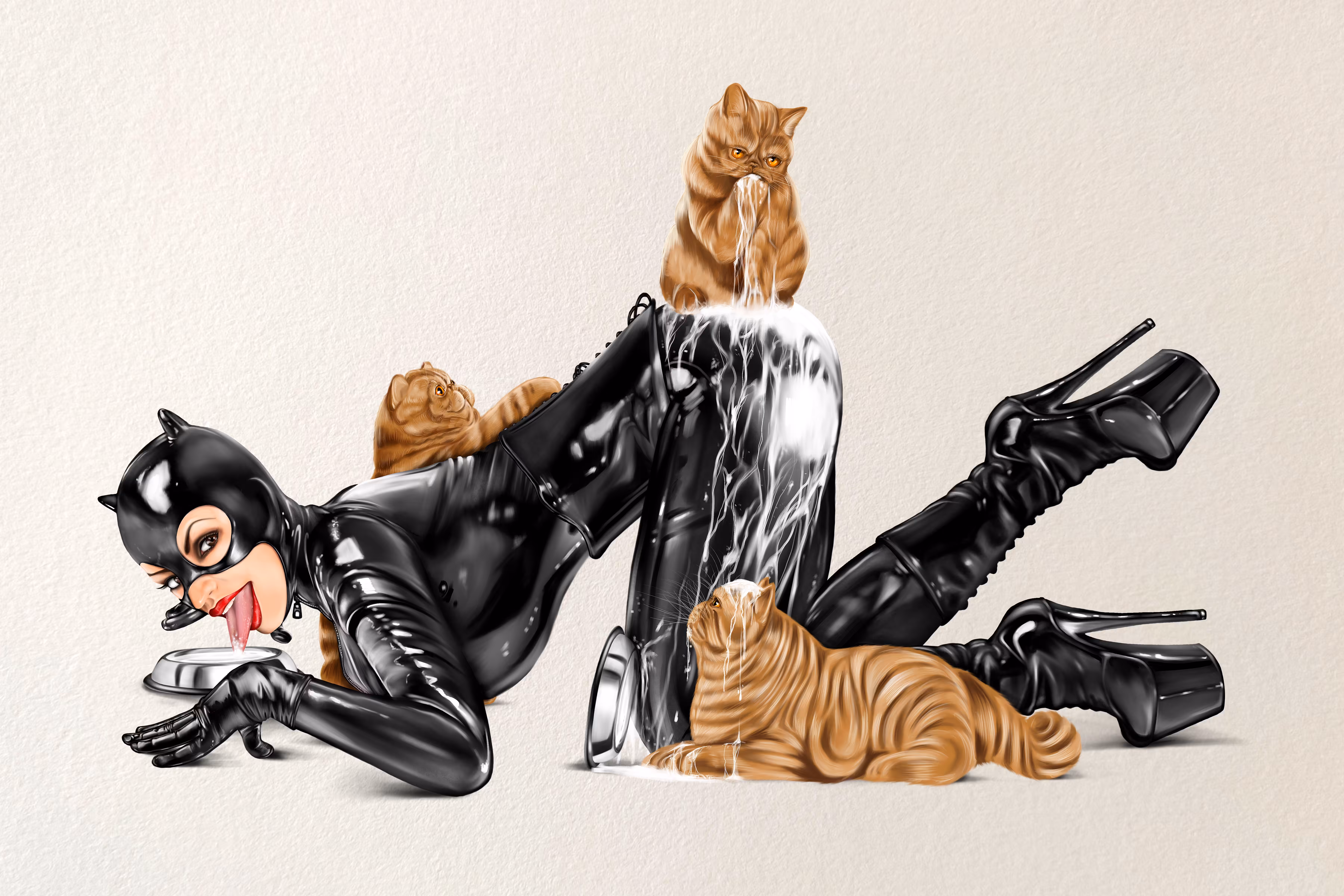Bondage Exotic Cat Woman