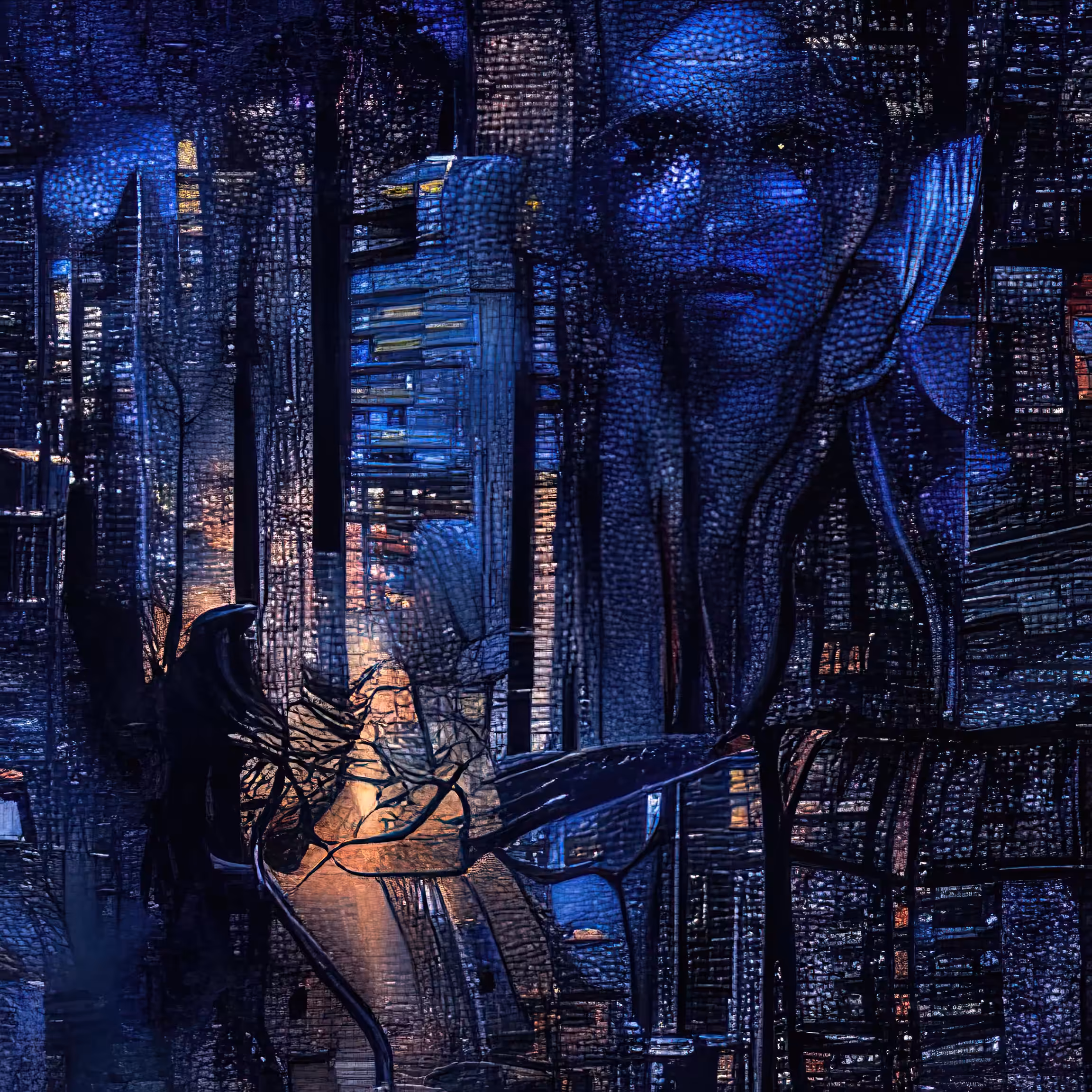 cyber city night 77990935