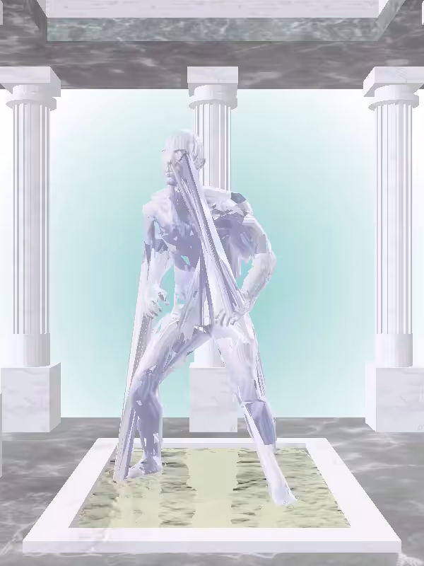 HeavenComputer: The Kicking Melted Blue Man #4854