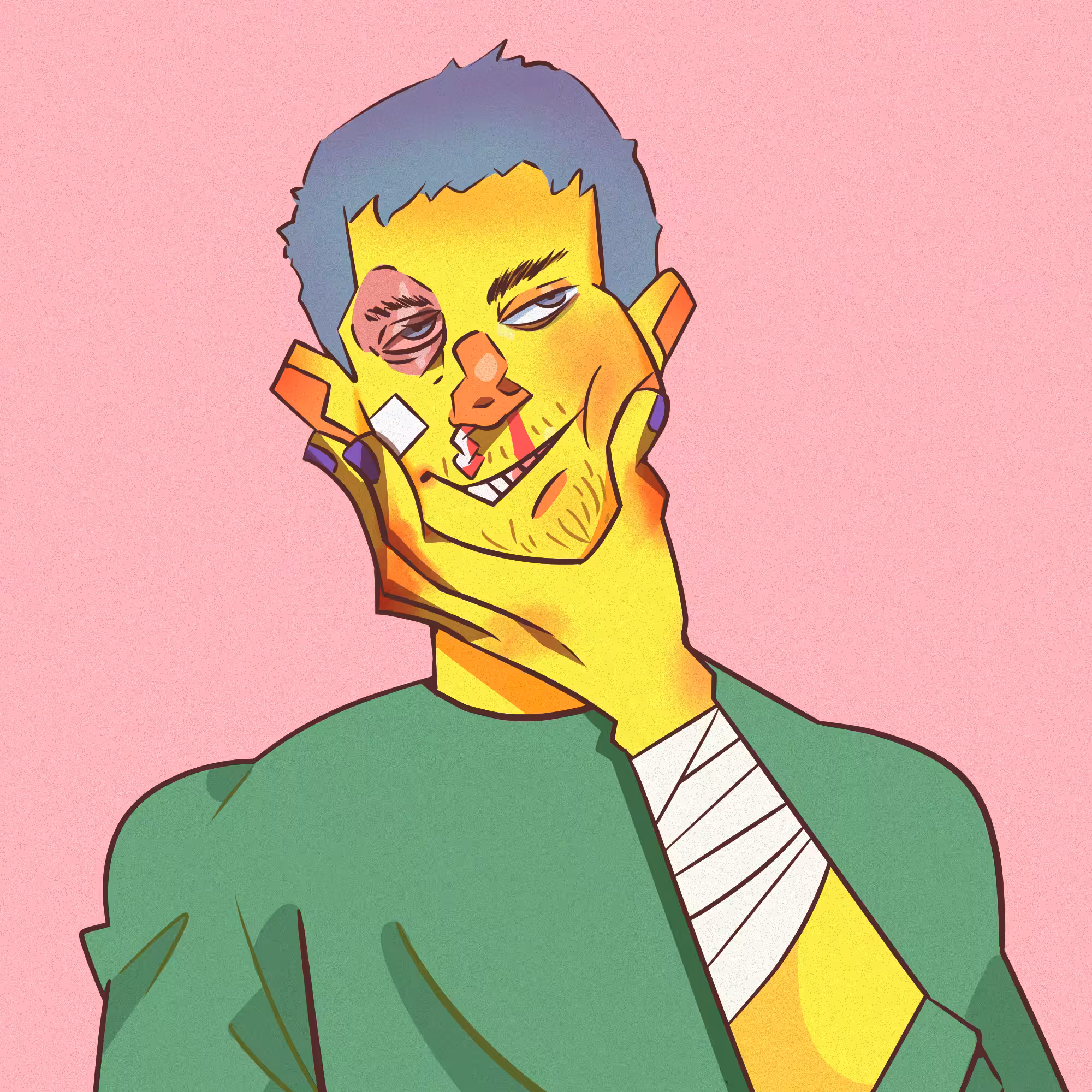 Beaten up