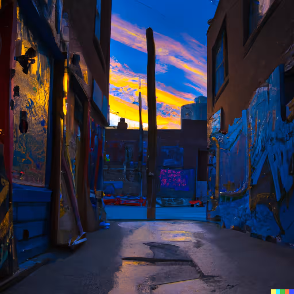 October Alley Sunrise