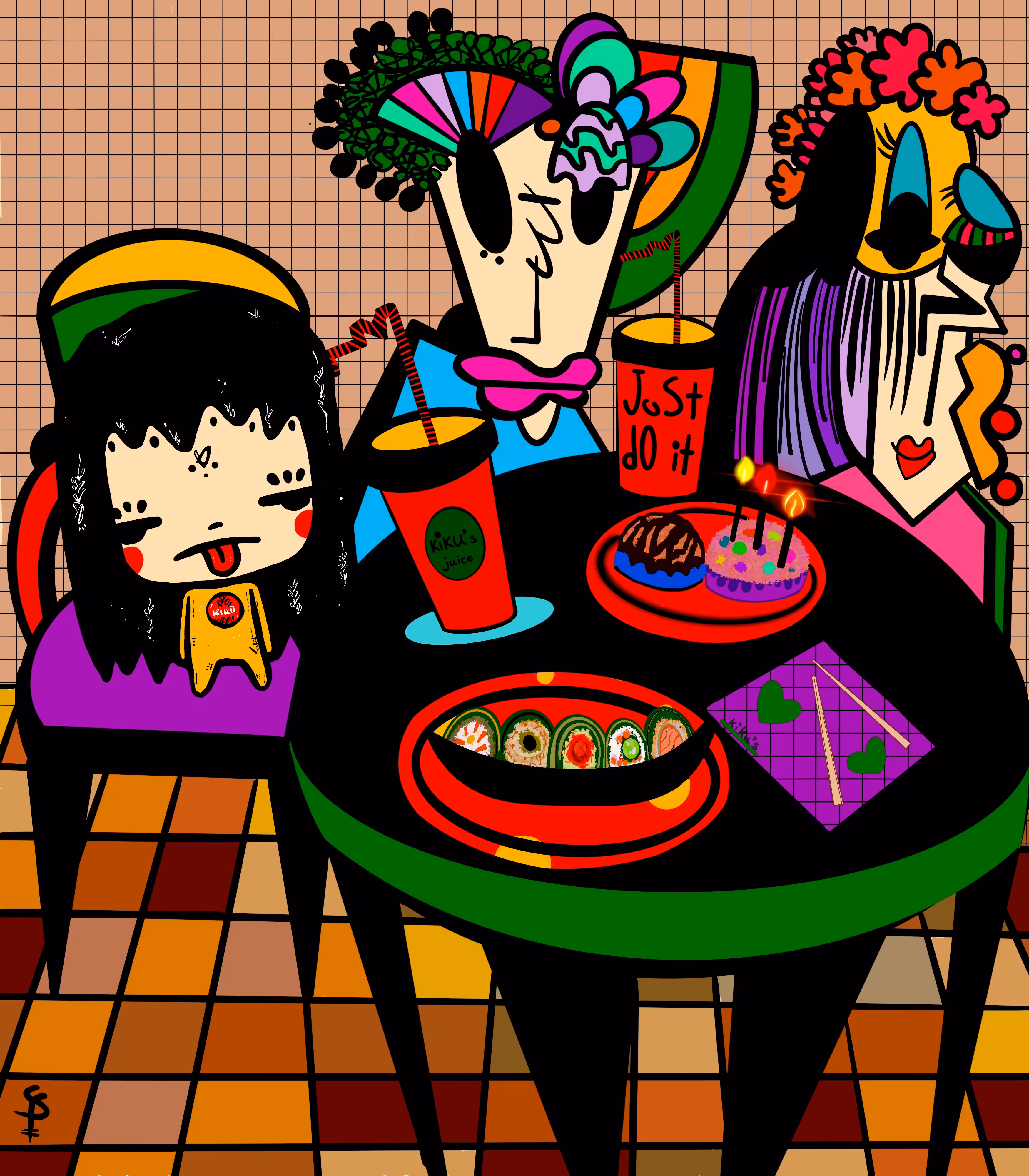 Sushi lovers  2022 Sepimnft X KIKU’S WORLD by SABET