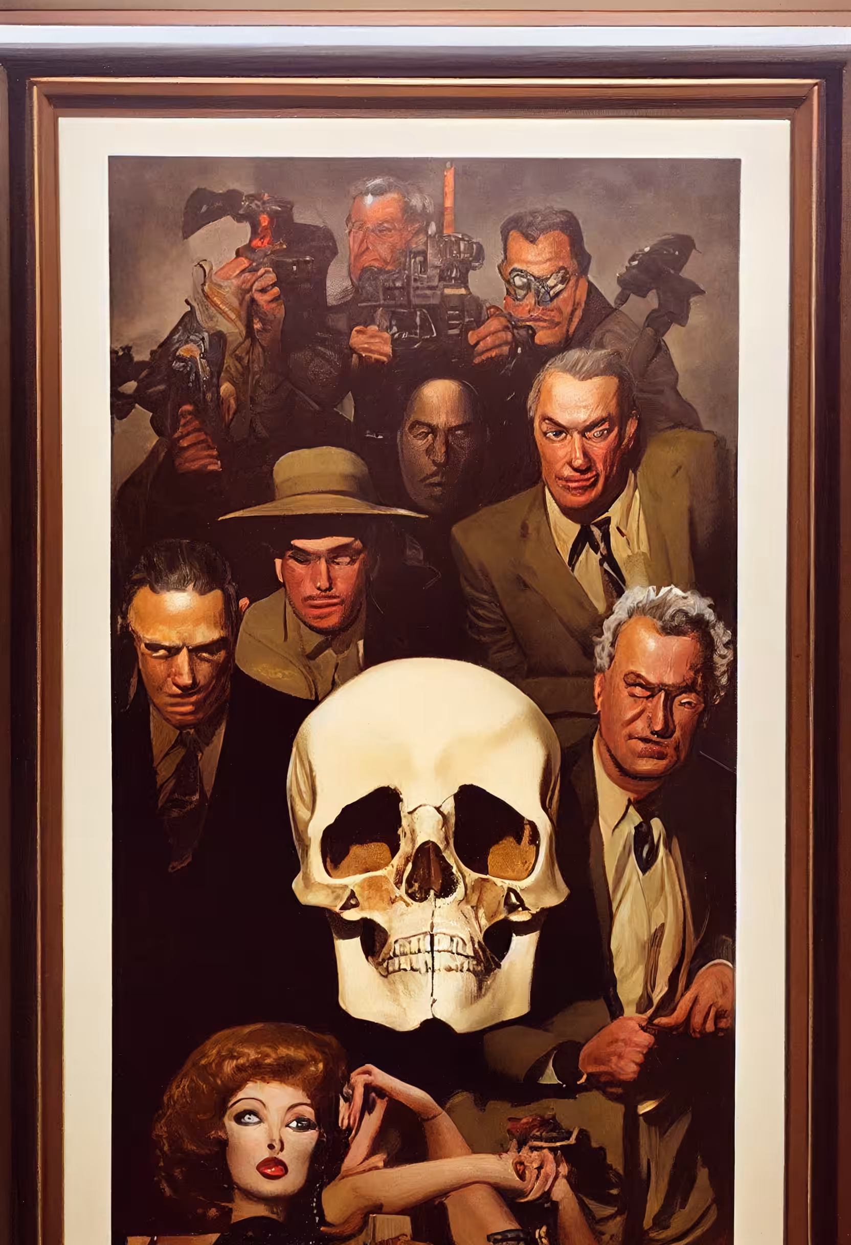 Pin Up Cover Skull Org Mafioso