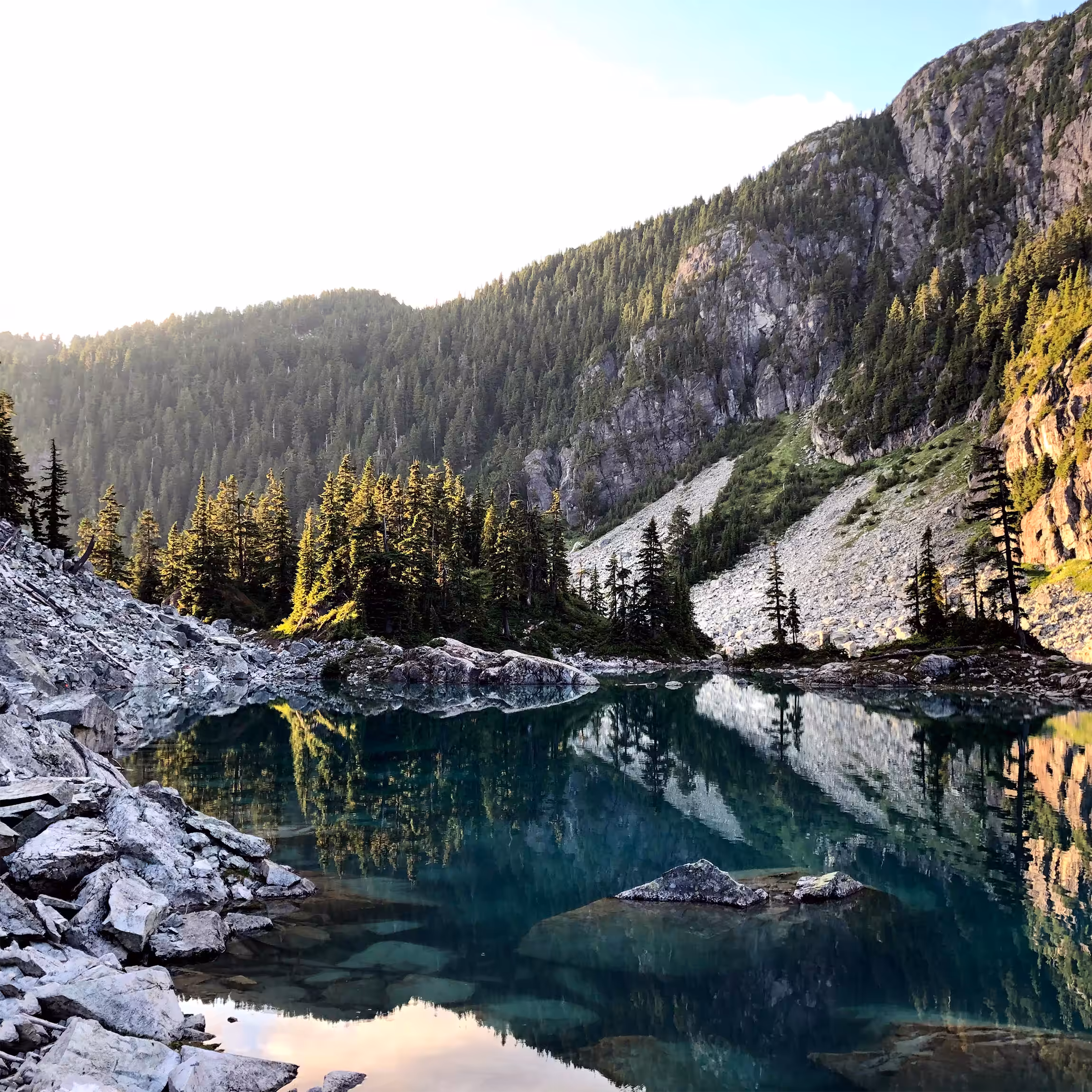 Golden hour in the alpine