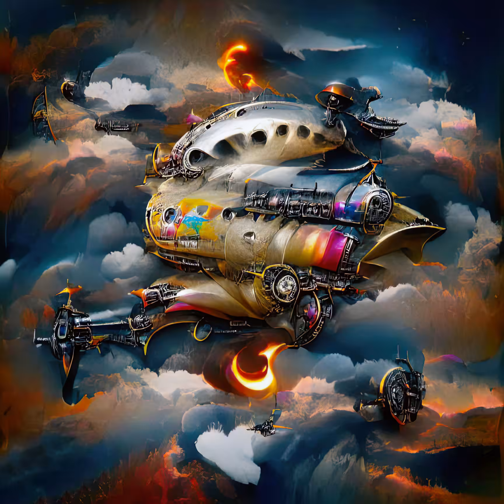 Anne Spalter AI Spaceships: Outerspace Steampunk 225/501