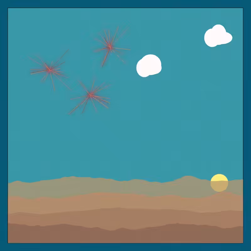 Seas of hills #8