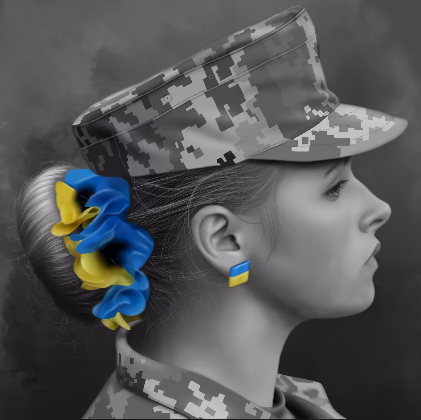 Ukrainian Woman Soldier