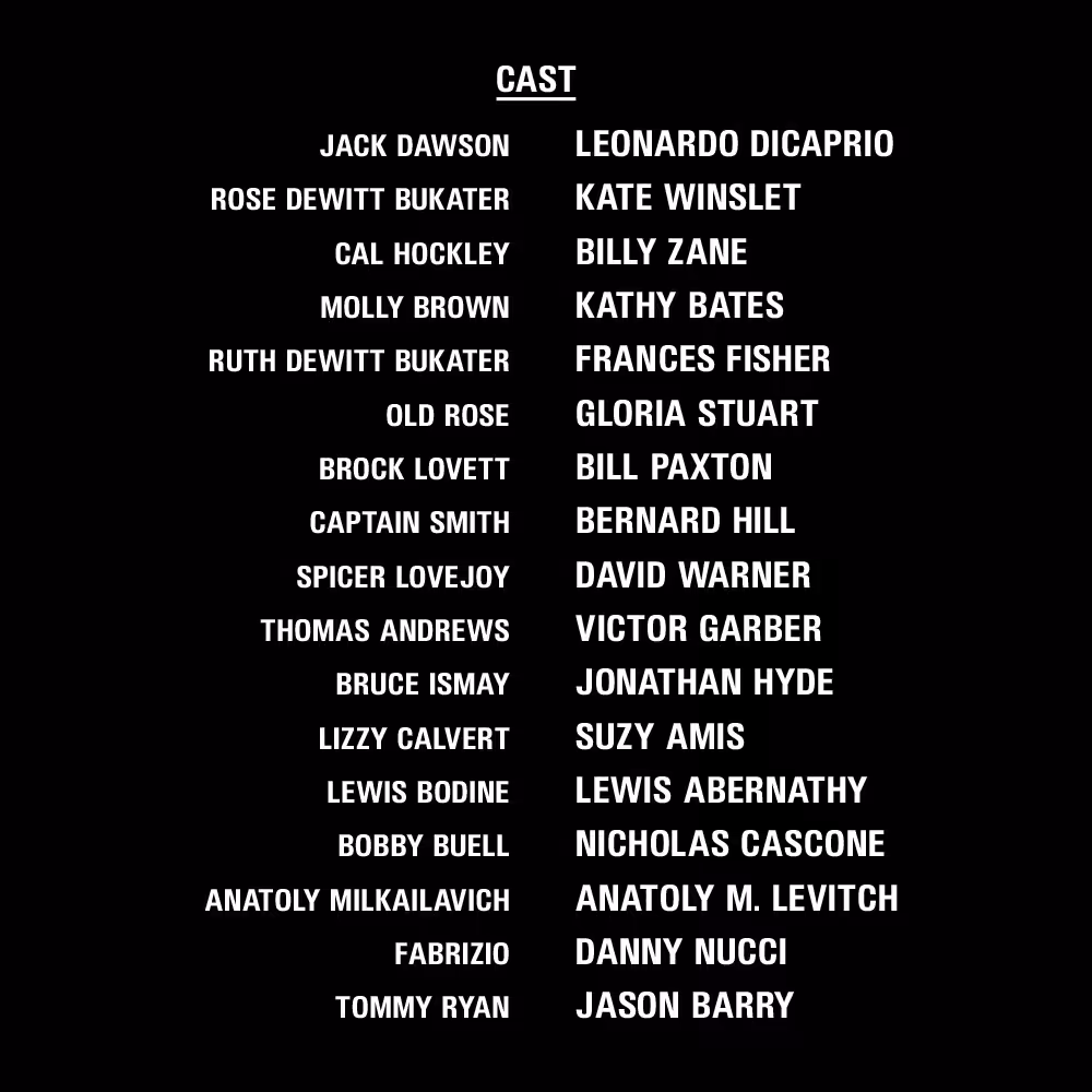 End Credit No. 1 (Titanic)