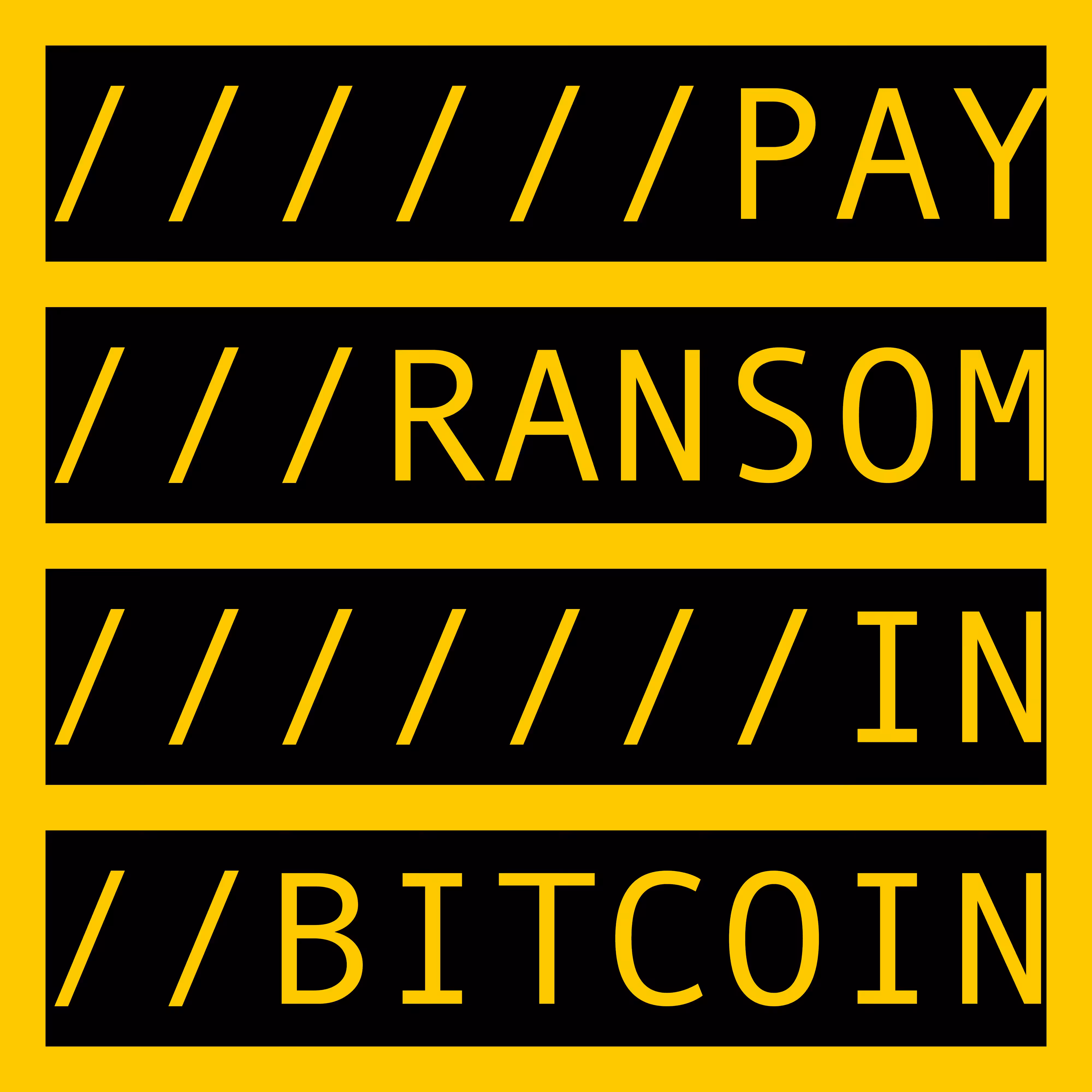 PAY RANSOM IN BITCOIN