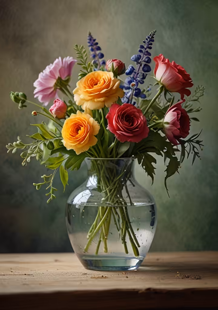The Happy Valley: Vase of spring flowers