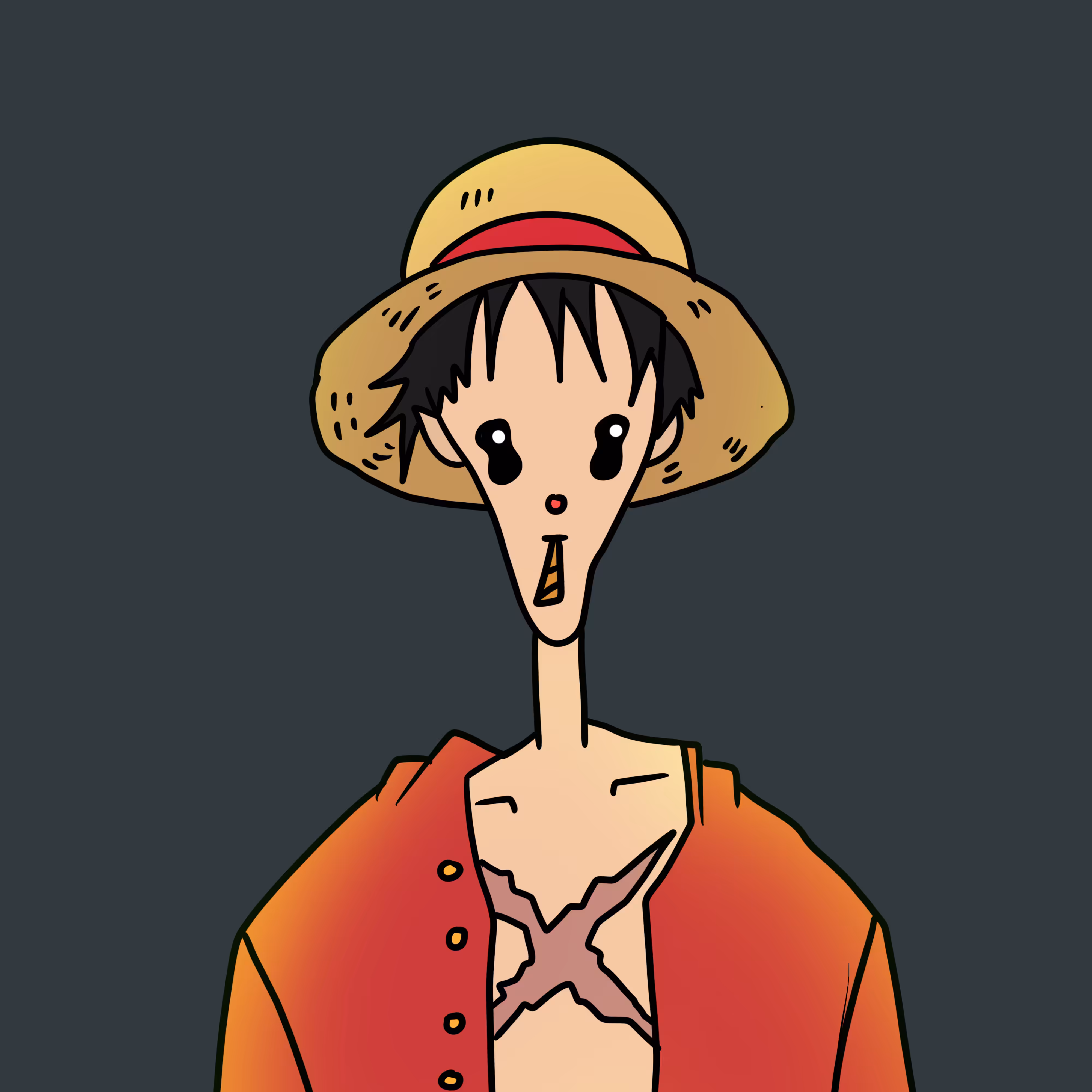 Laidback Gang X: Monkey D. Luffy
