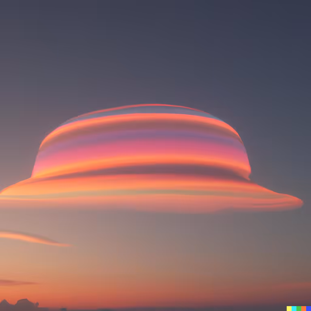 ☁️ 33 - a iridescent pileus cloud