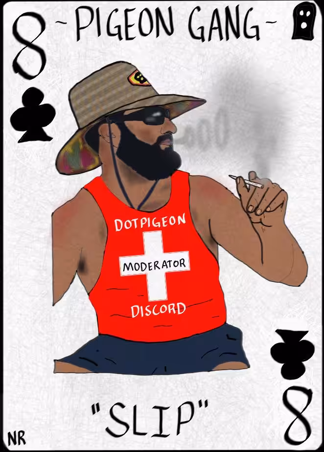 Eight of Clubs, Slip