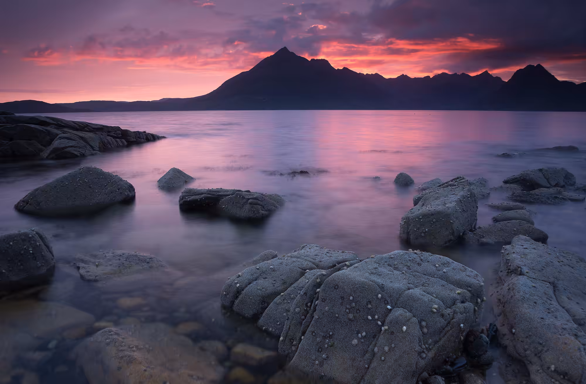 Elgol at sunset, Isle of Skye, Scotland