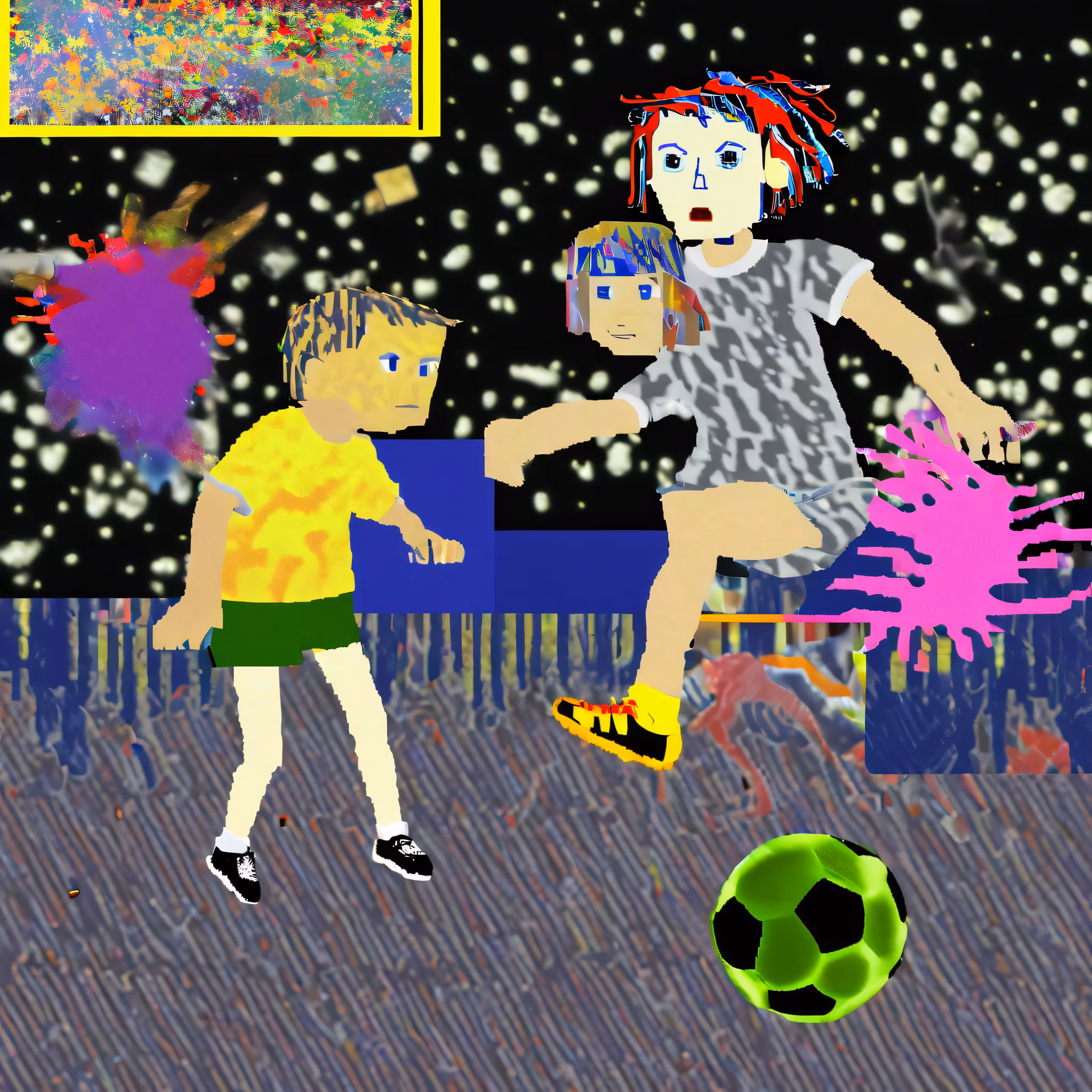 soccer game at the park