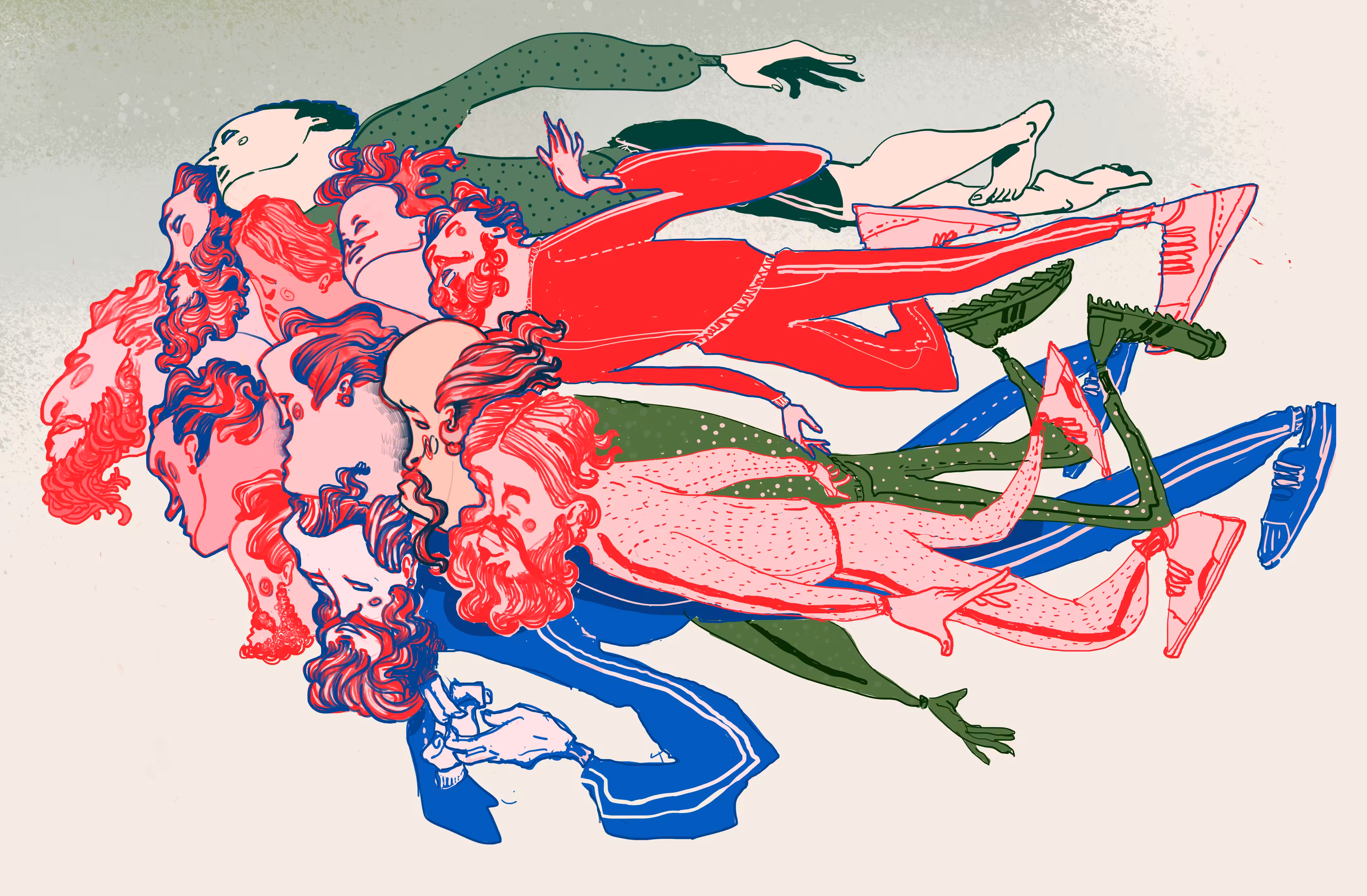 Over the town (Tribute to Marc Chagall)