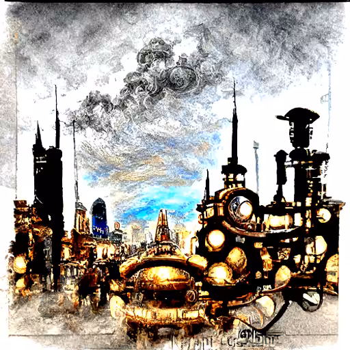 Steampunk Cityscape #1