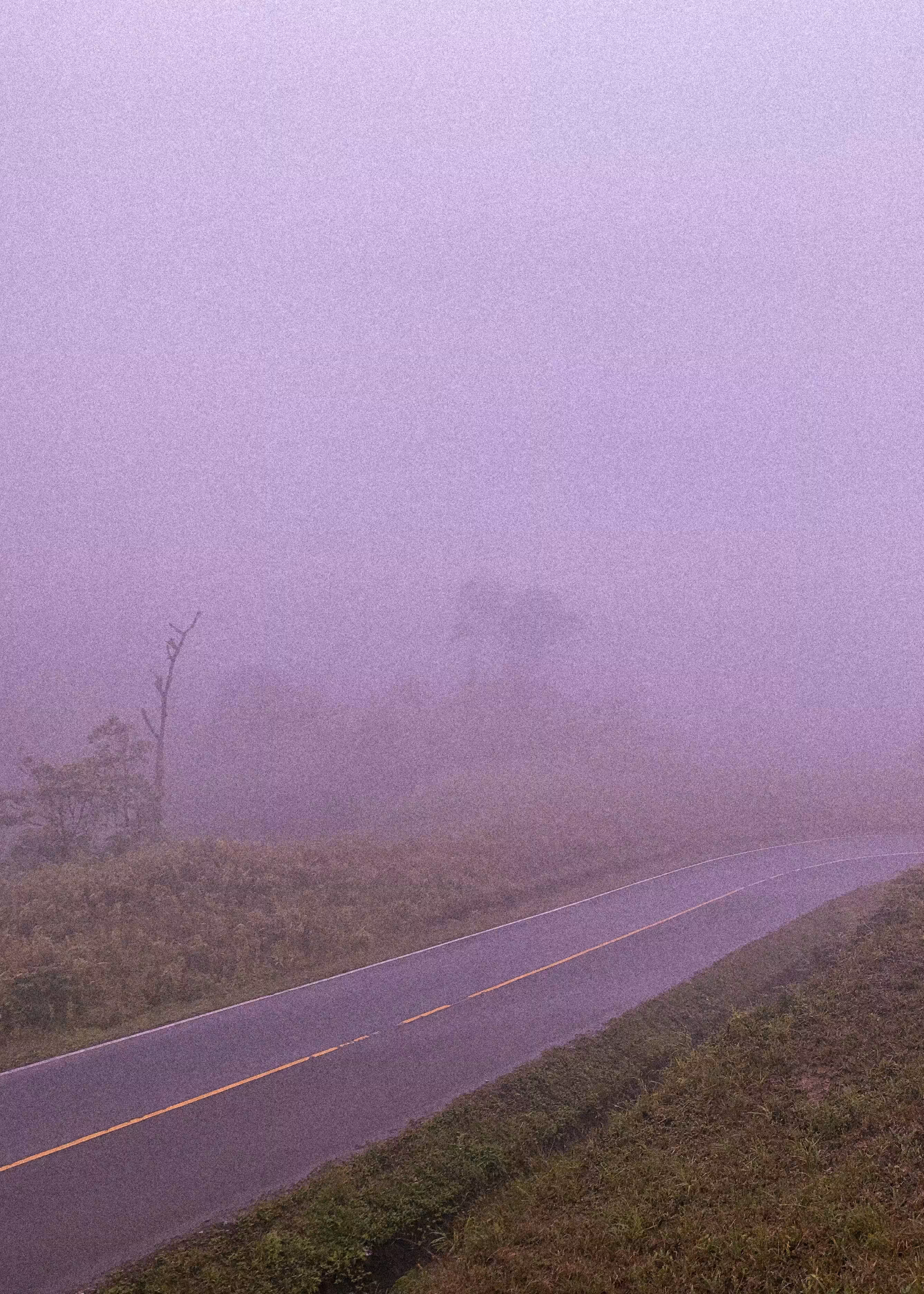 A drive in the clouds