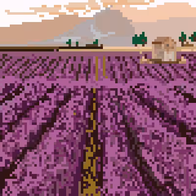Pixel Landscapes: Lavender Field