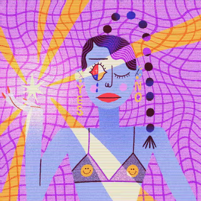 Trippy portrait