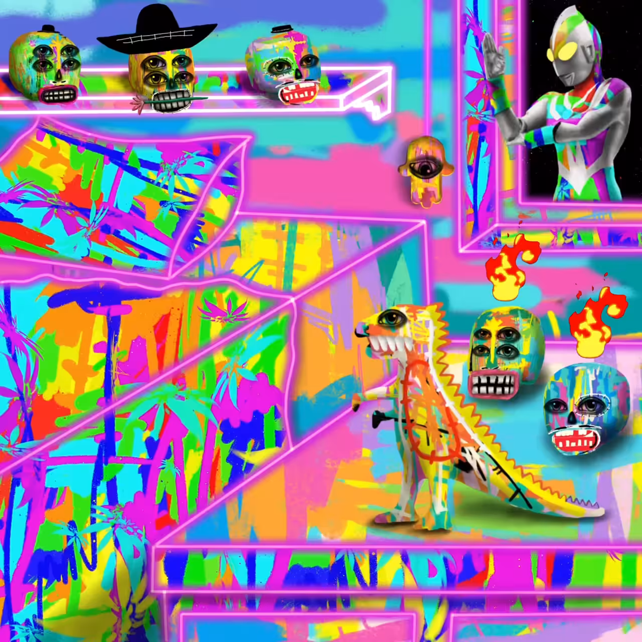 Neon Bedroom Nostalgia