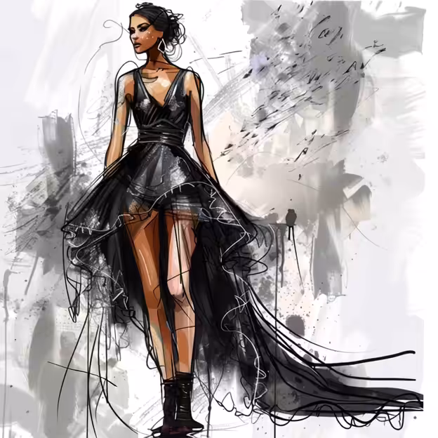 Haute Couture | Black Posh Dress