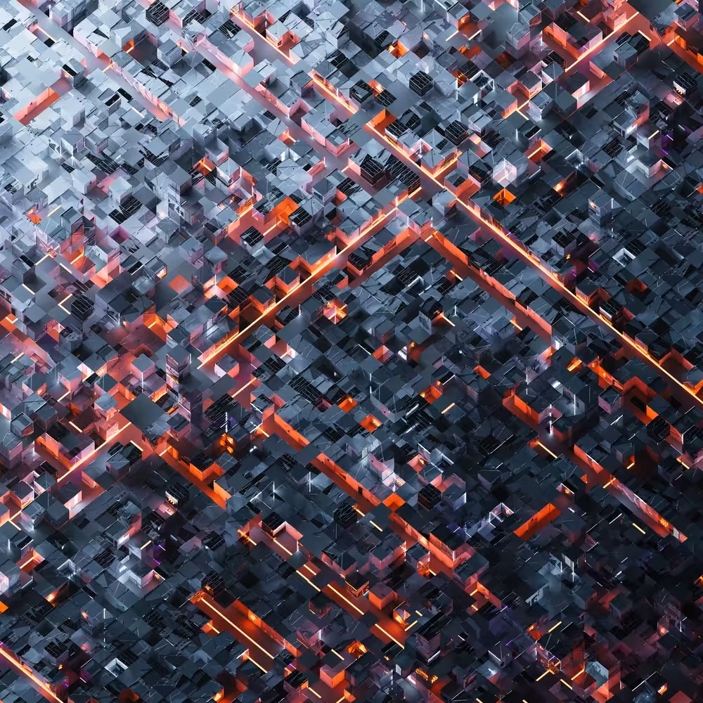 Abstract dark city