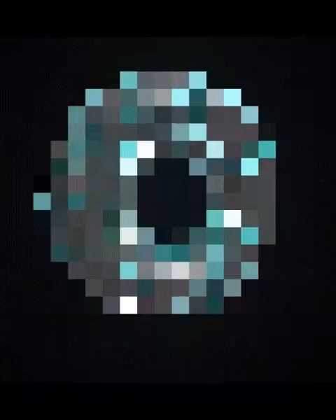 MerArt: Green gray white pixels
