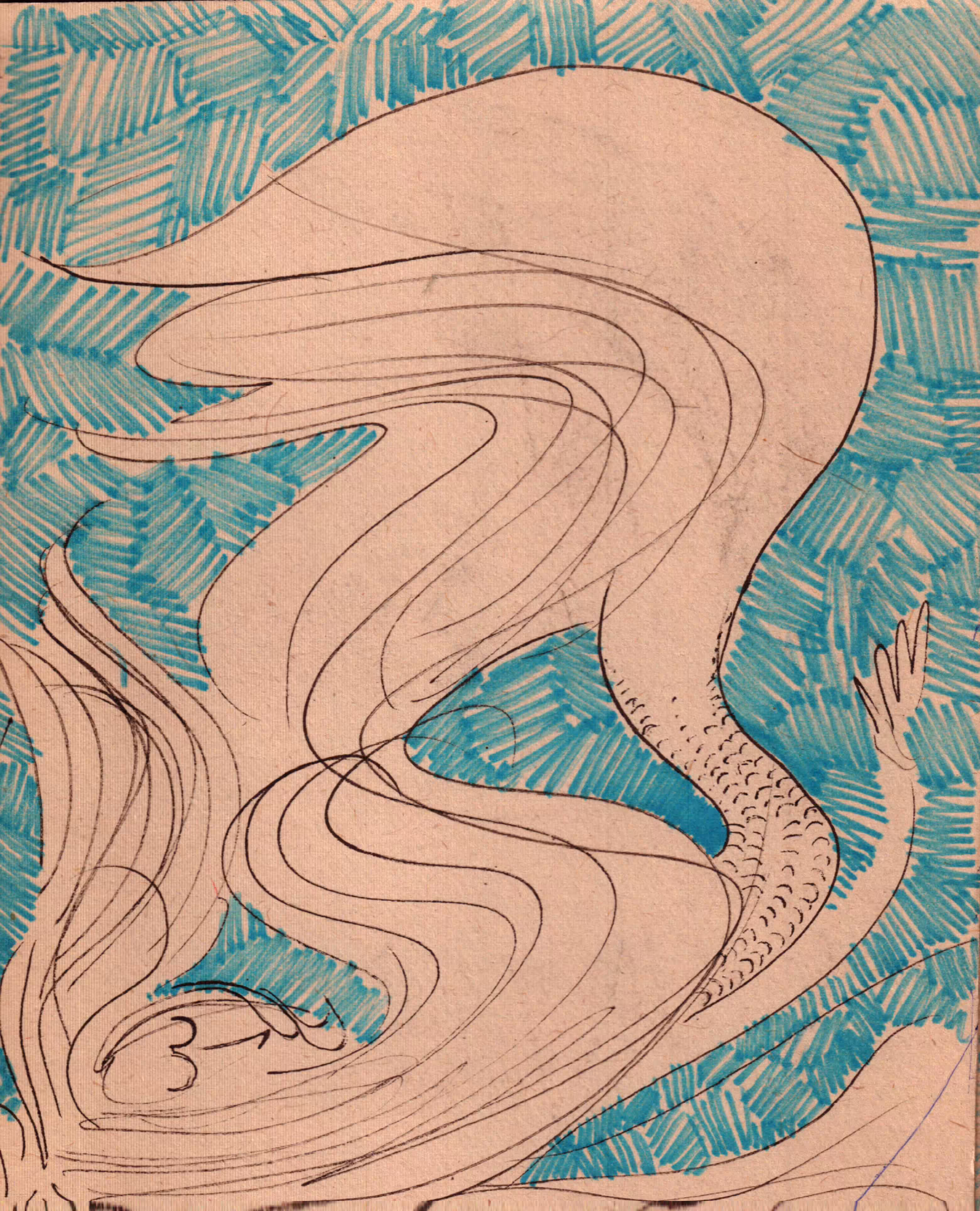 White crow and other unseen birds: Blue Mermaid