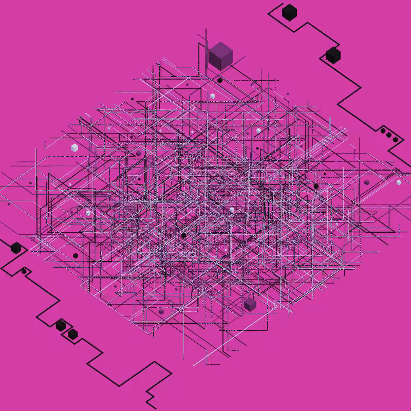 Luminous Streaks and cubes #23