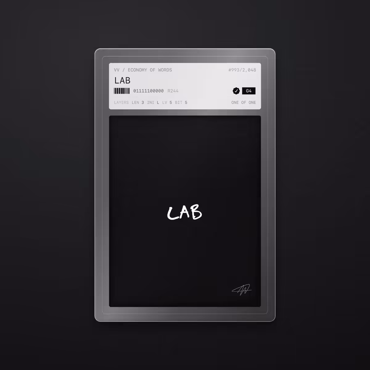 Economy of Words: LAB · #993