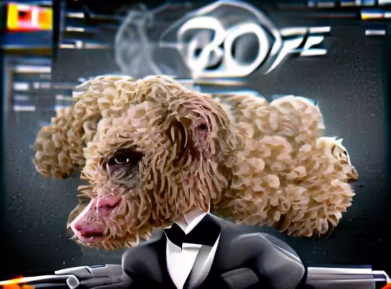 Abraham's First Works: James Bond Poodle