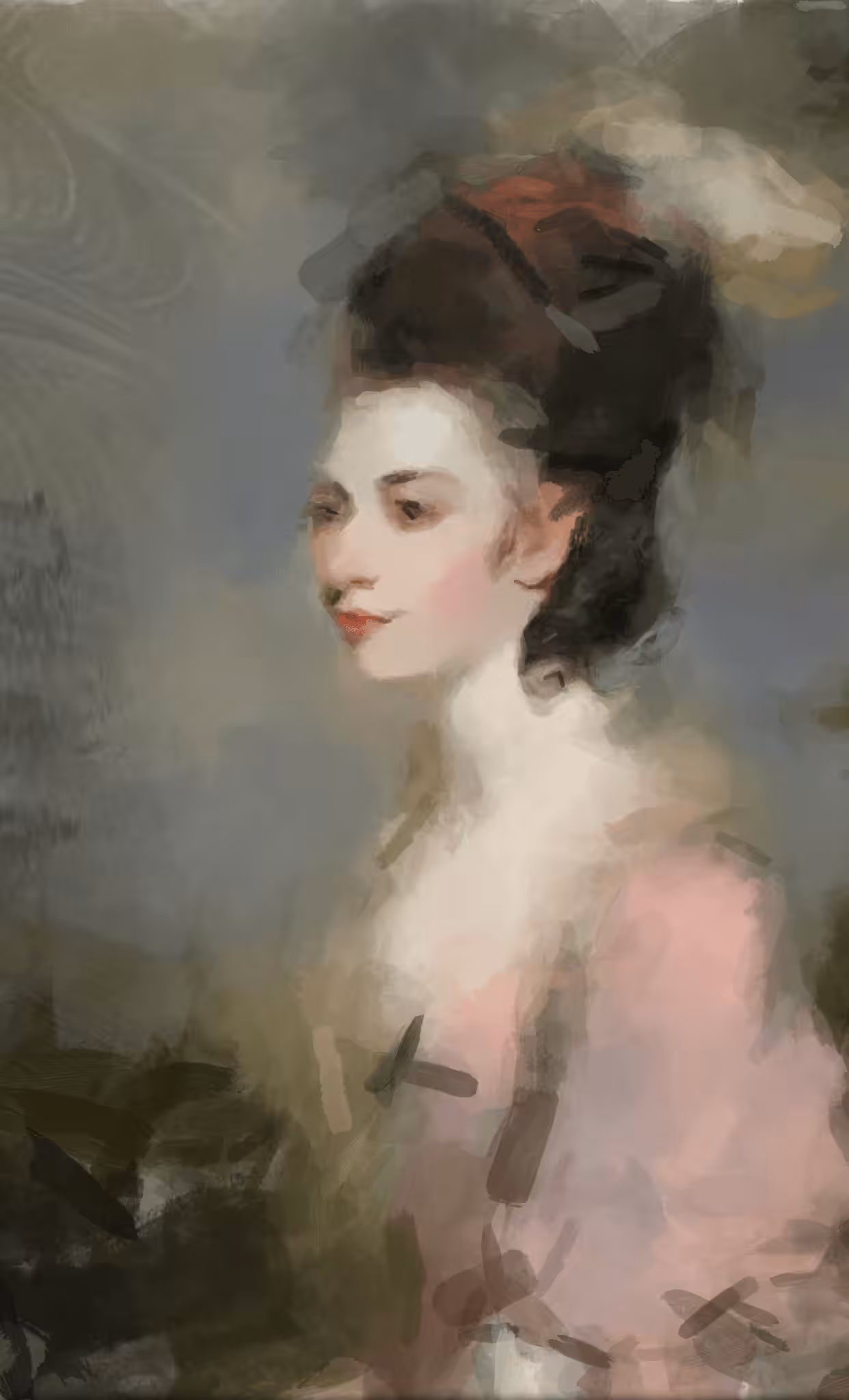 Lady Grumpy Pretty Closeup #4