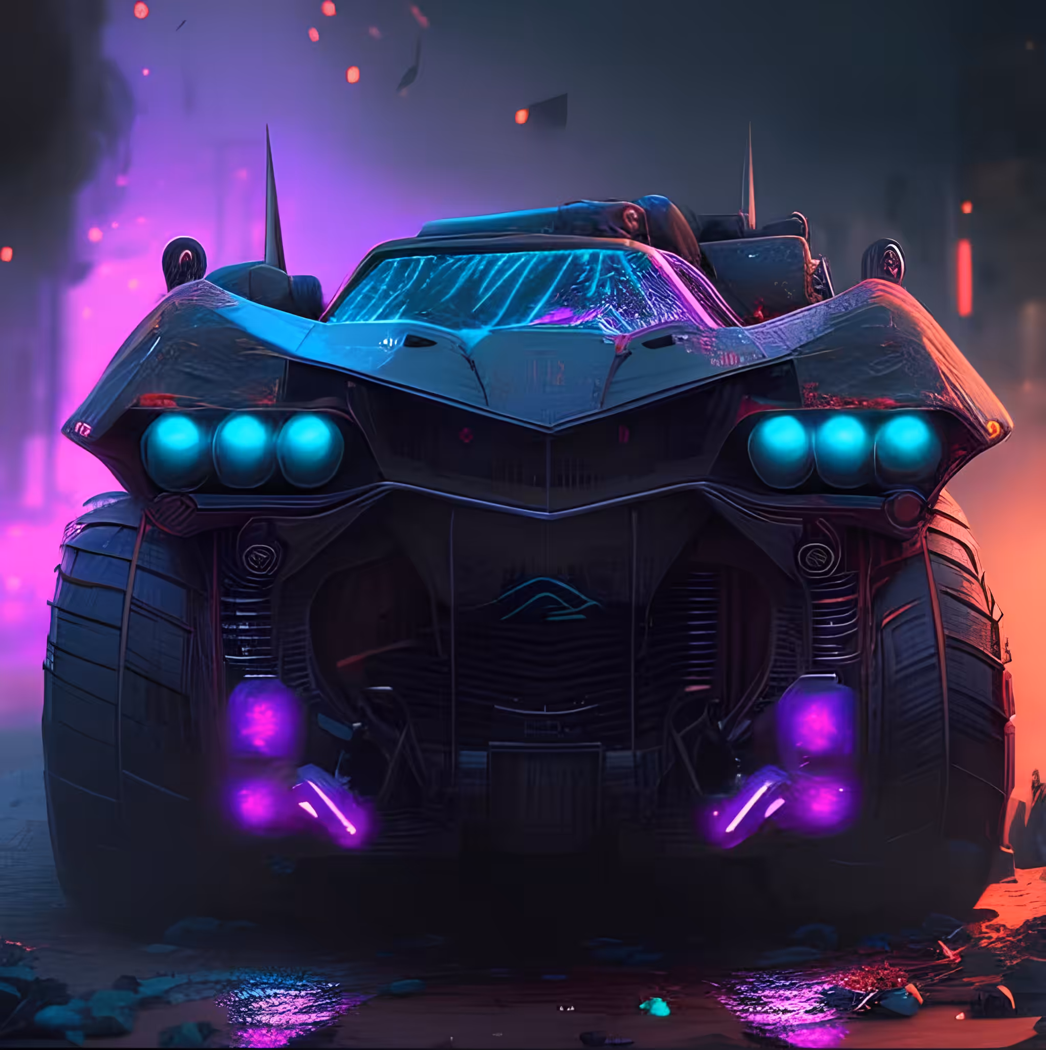 The Number 2 Neon Machine