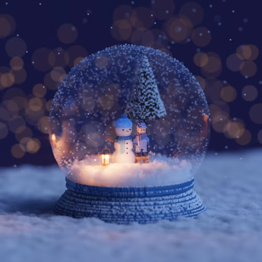 Snow globe in the Snow #2