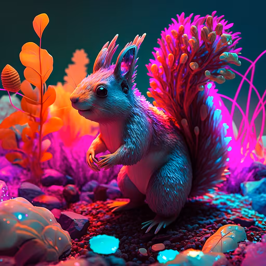 Abstract fun #39: squirrel