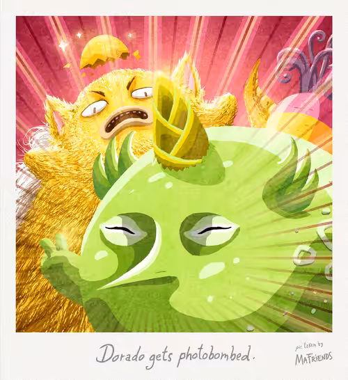 Dorado gets photobombed!