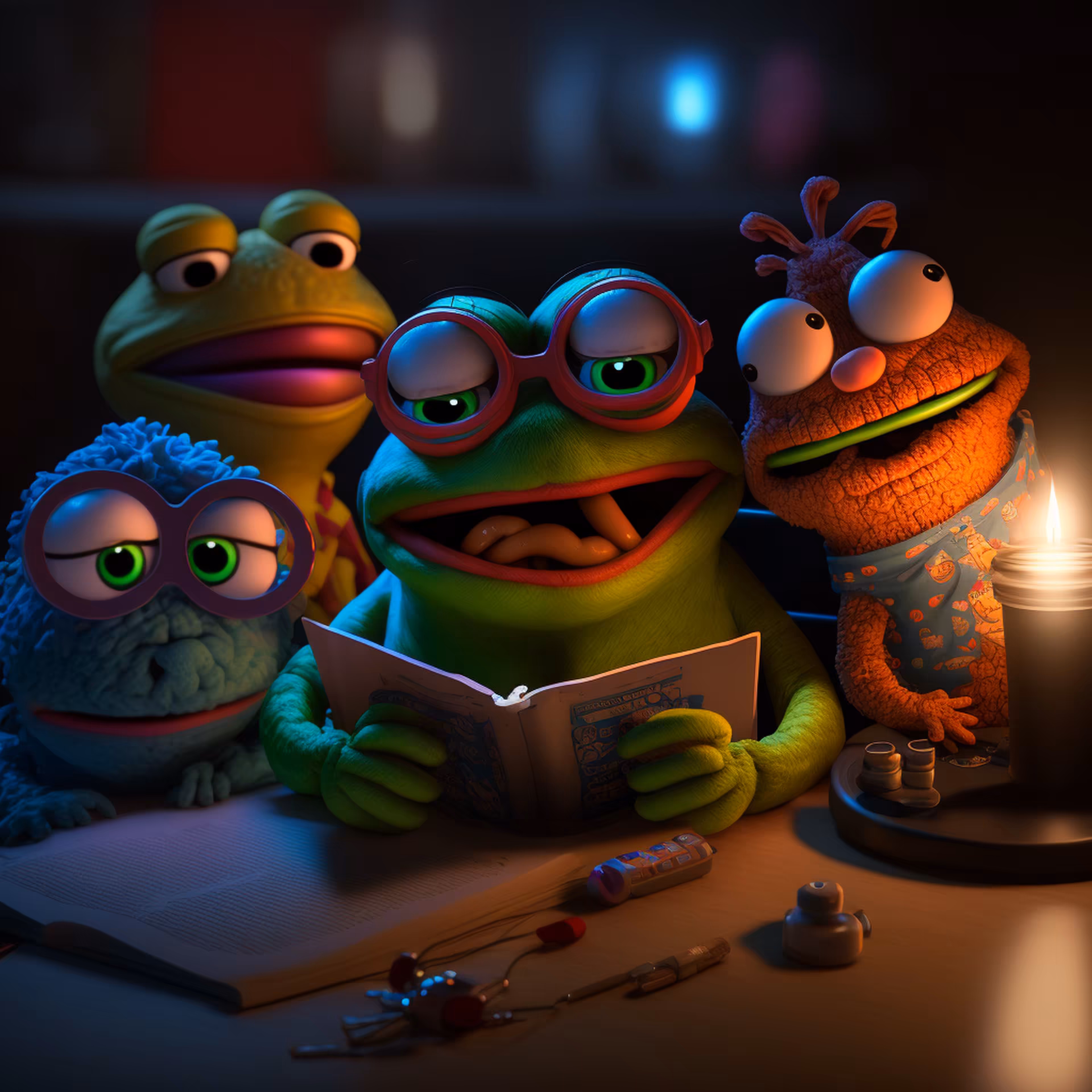 Pepe's World: Pepe and pls educating themselves