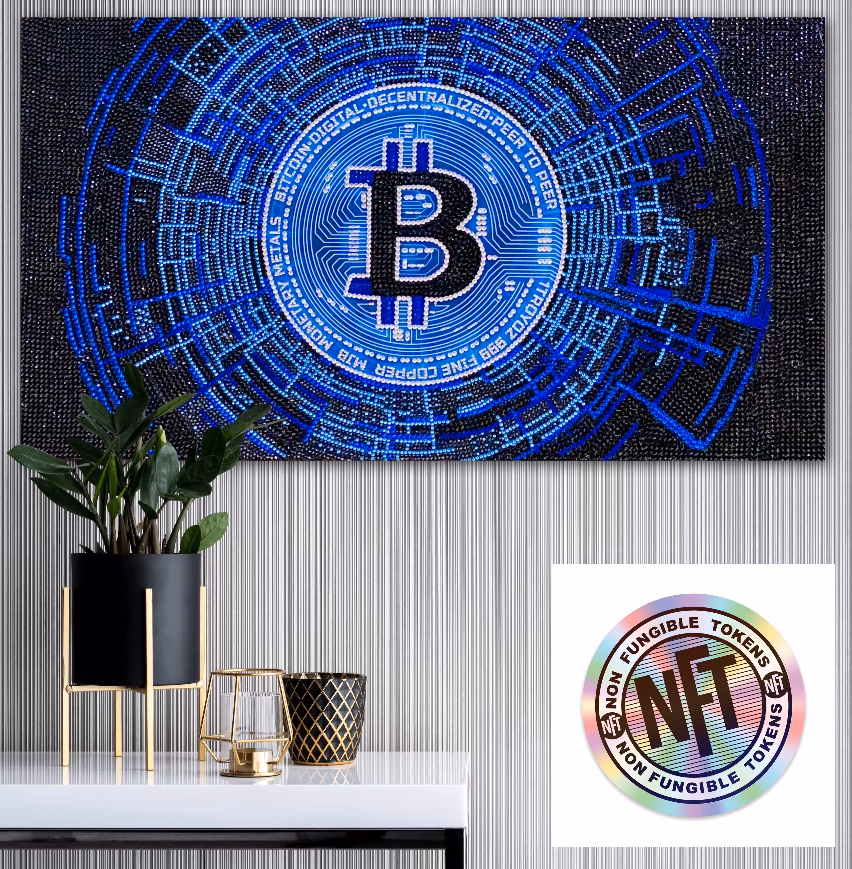 World's First Swarovski Crystals Bitcoin NFT