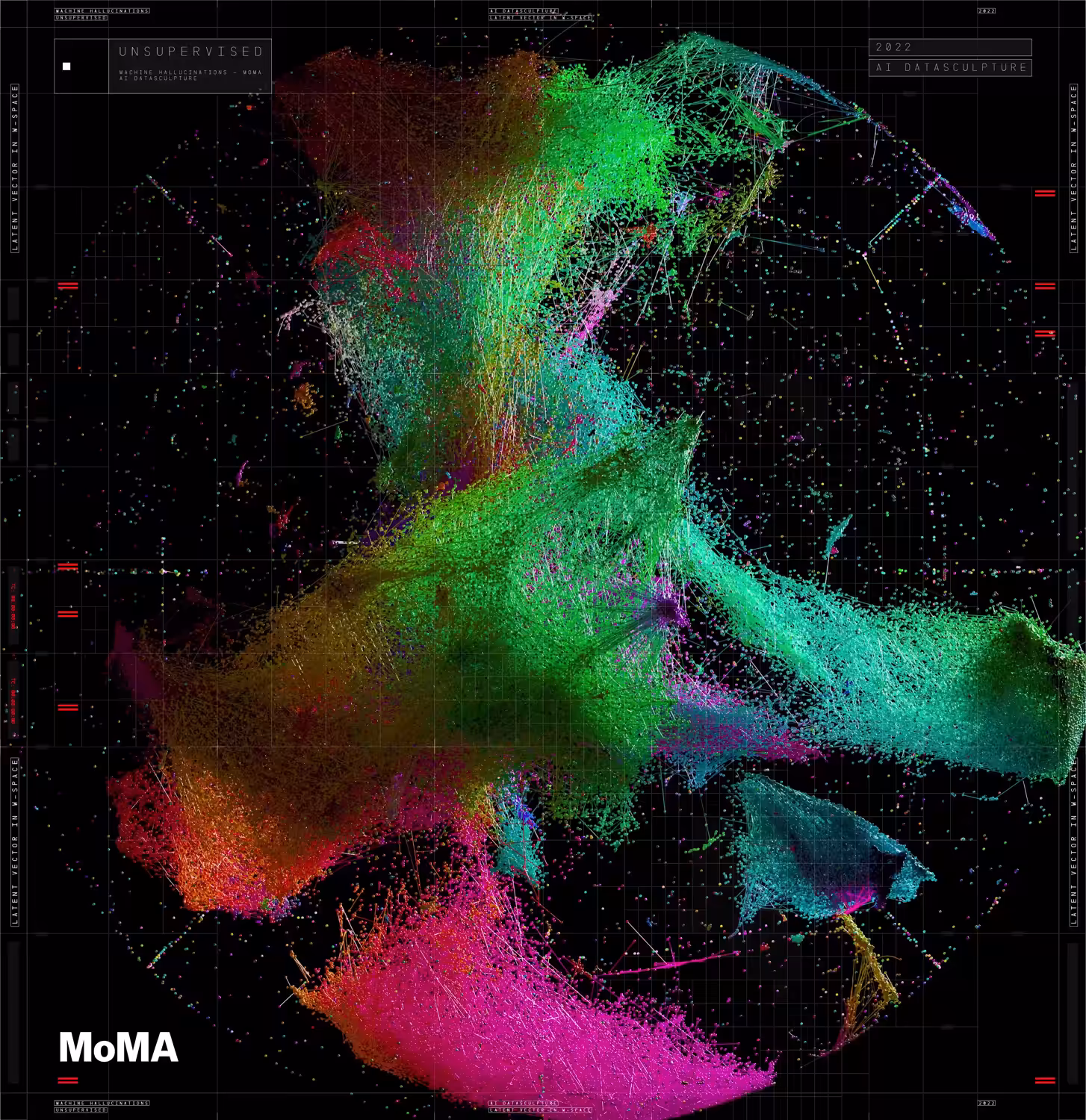 Unsupervised — Burned — Data Universe — MoMA — 2D #73