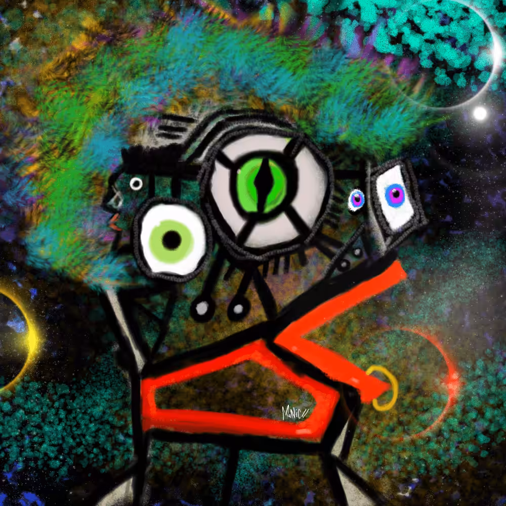 Spaced Out Crazy Lady