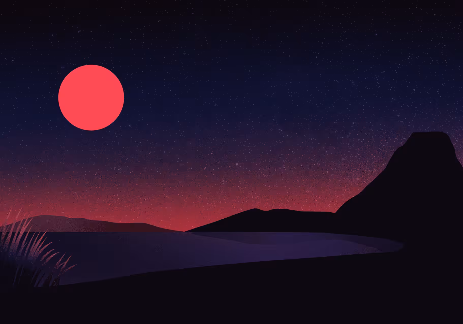 Starry beach